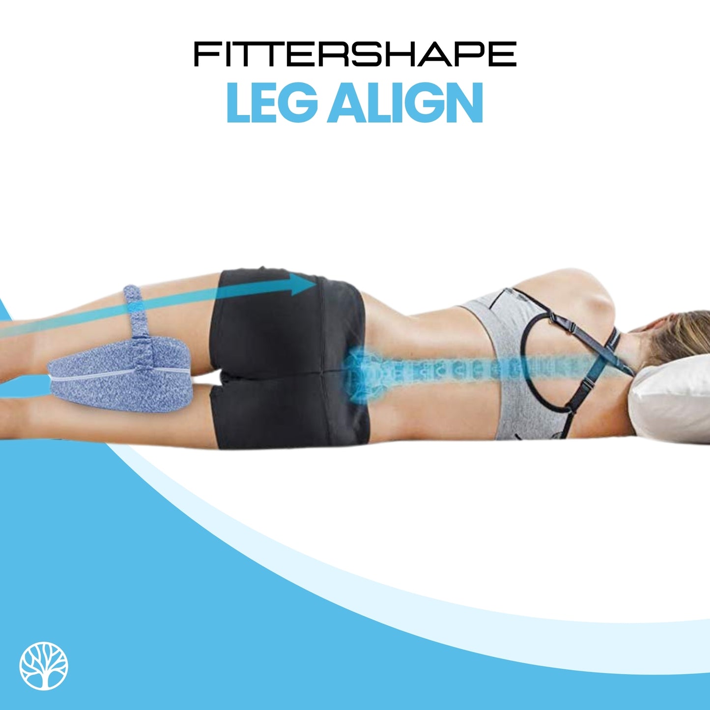 Fittershape Leg Align | Ergonomisch Kniekussen – Voor Zijslapers