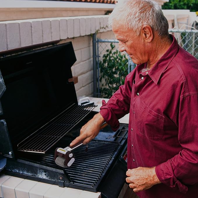 Elektrische Grillborstel – RVS – Snel en Efficiënt – Voor BBQ's en Grillroosters