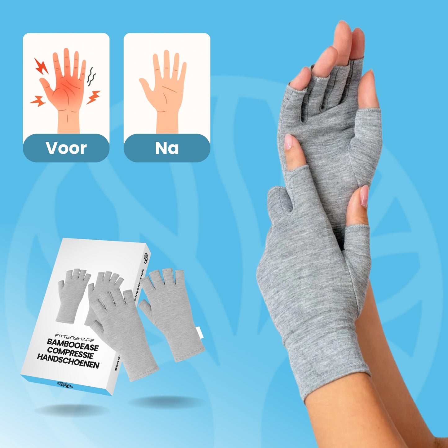 Fittershape BambooEase Compressiehandschoenen