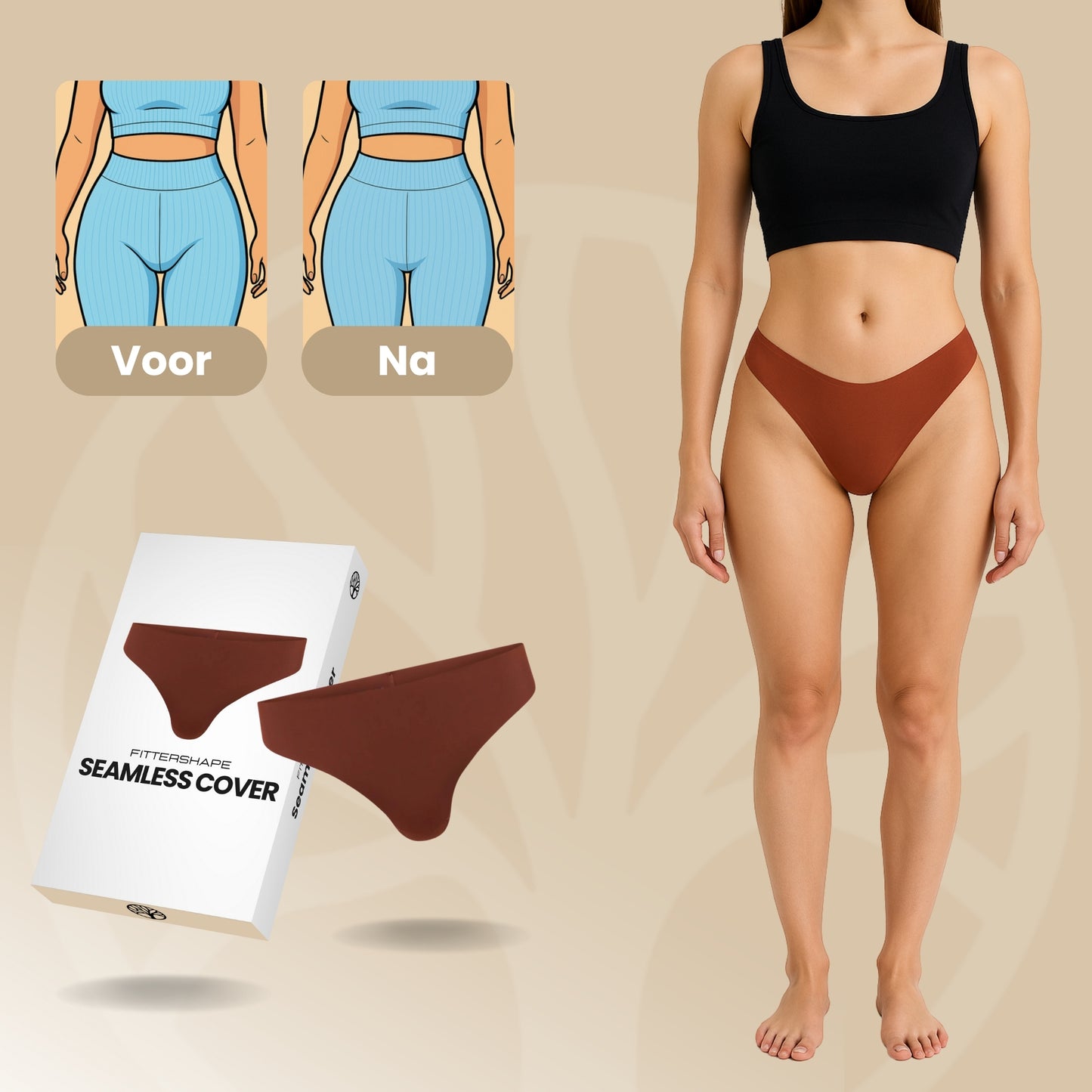 Fittershape Seamless Cover | Onzichtbare Anti-Cameltoe String