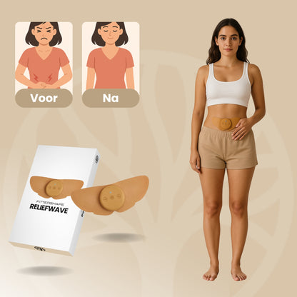 Fittershape ReliefWave | Draagbaar TENS-Apparaat Tegen Menstruatiepijn