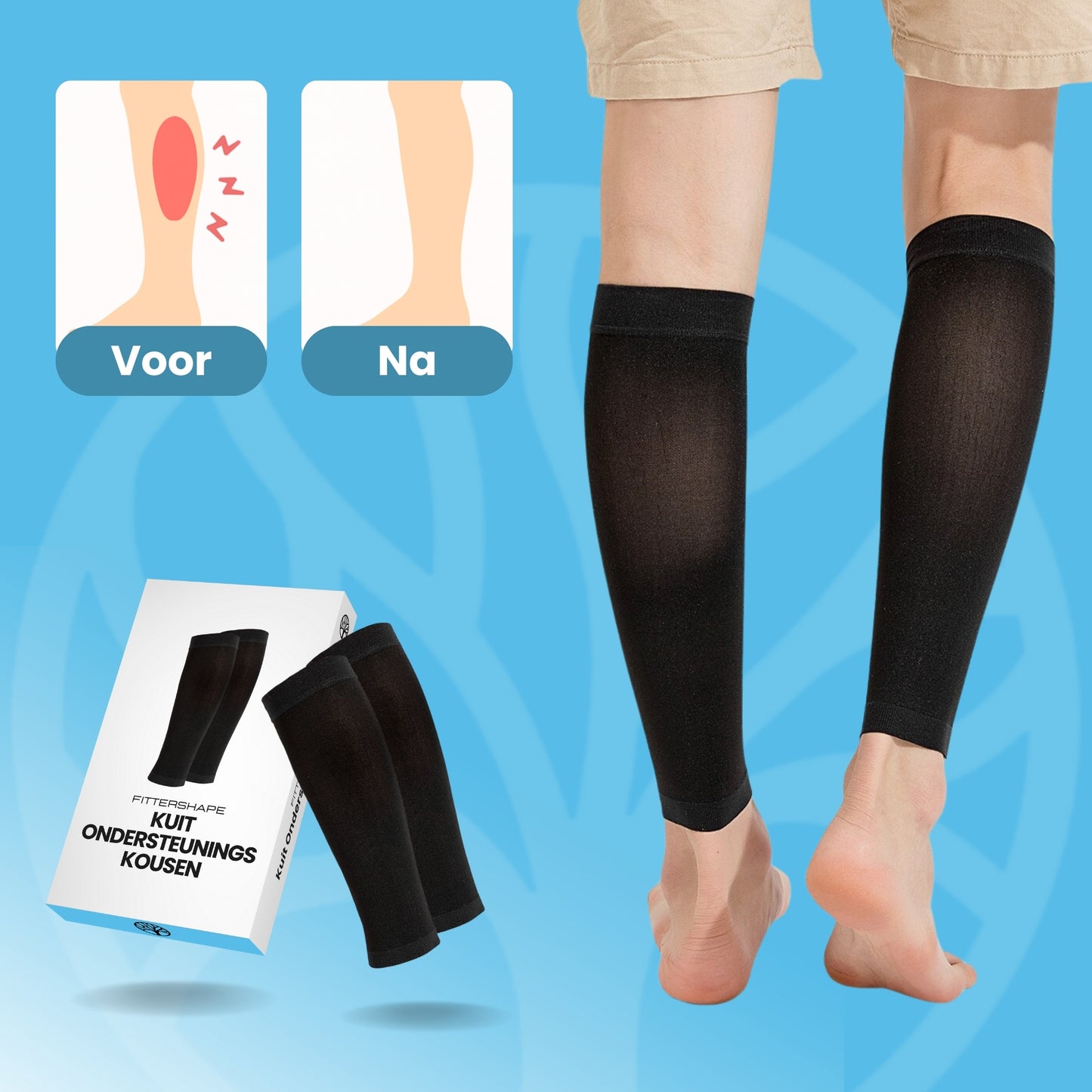 Fittershape Kuit Ondersteuningskousen