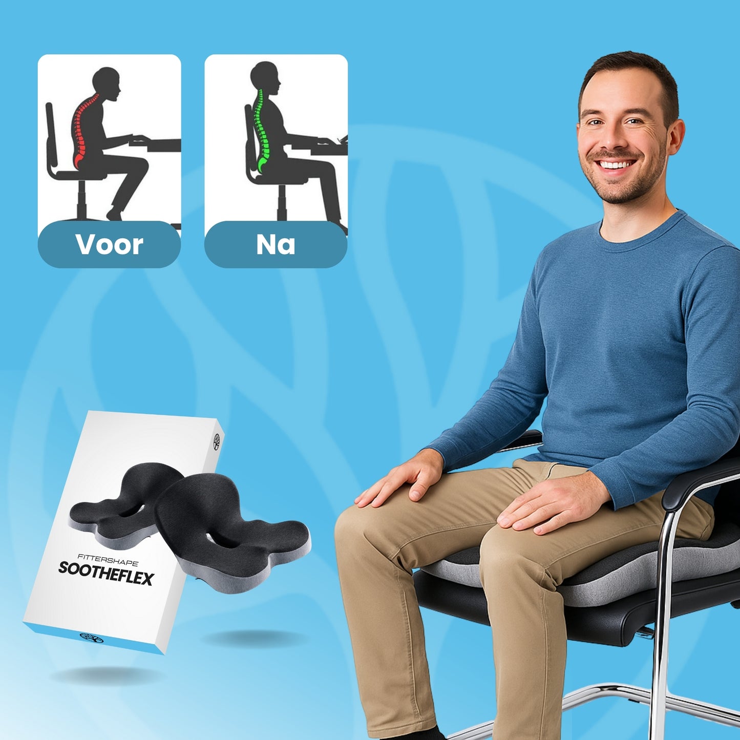 Fittershape SootheFlex | Massageband Voor Rug & Nek – Verlicht Spierspanning
