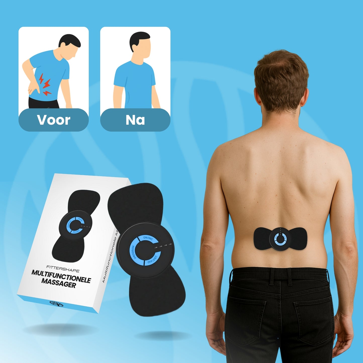 Multifunctionele Massager Met 3x Pads