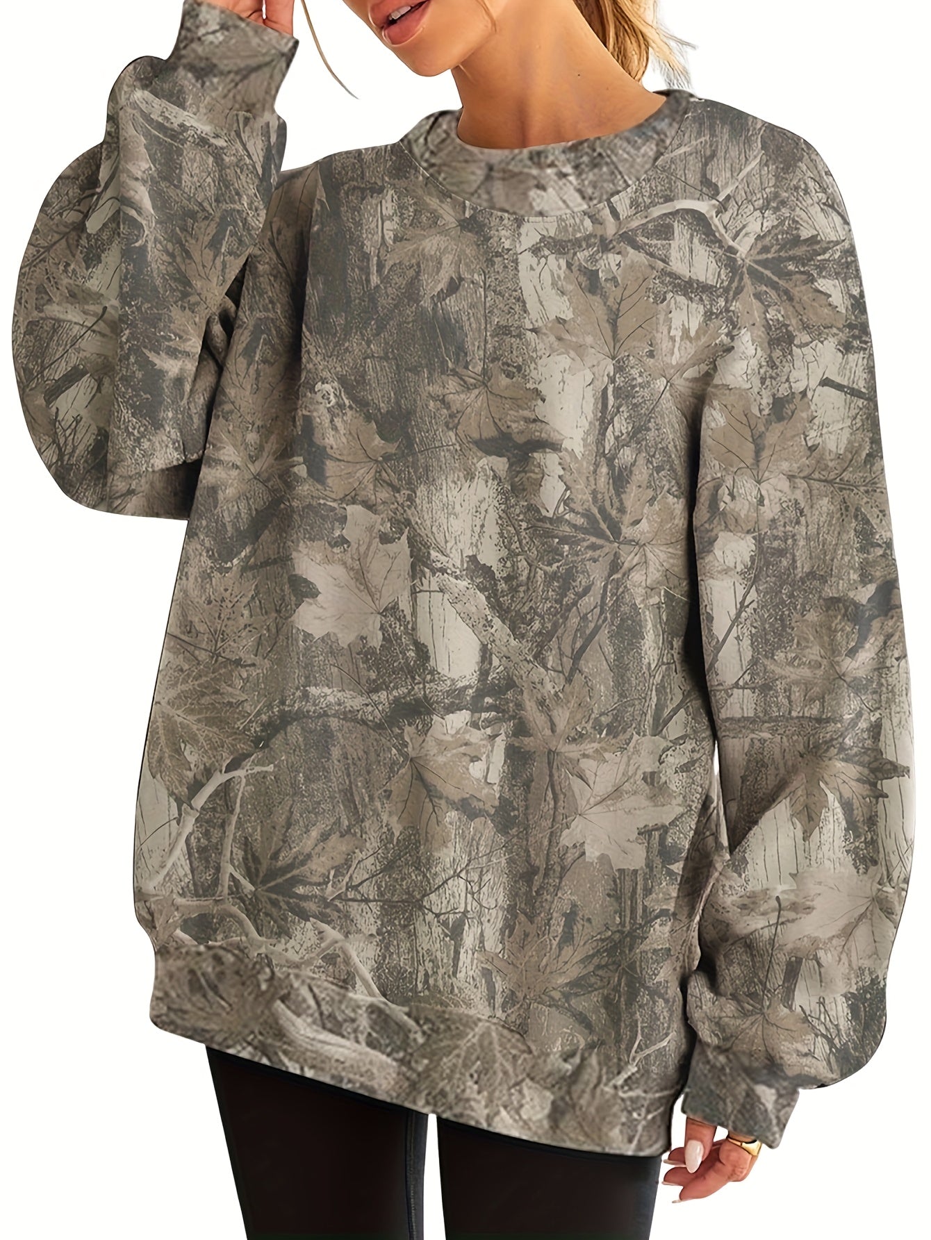 Dames Trui – Camouflage Design – Comfortabel en Stijlvol