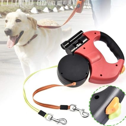 PawSync Duo - LED Intrekbare Hondenriem