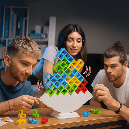 Kleurrijk Stapelspel – Leerrijk Spel – Voor Kinderen en Gezinnen – Creatieve Bouwpuzzel