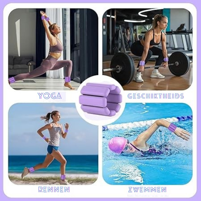 Polsgewichten – Verstelbaar – Voor Pilates en Fitness