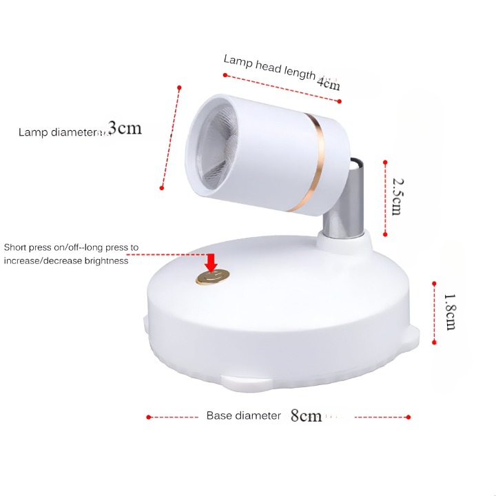 Lichtspot – Verstelbaar – Met Afstandsbediening – Voor Wanddecoratie