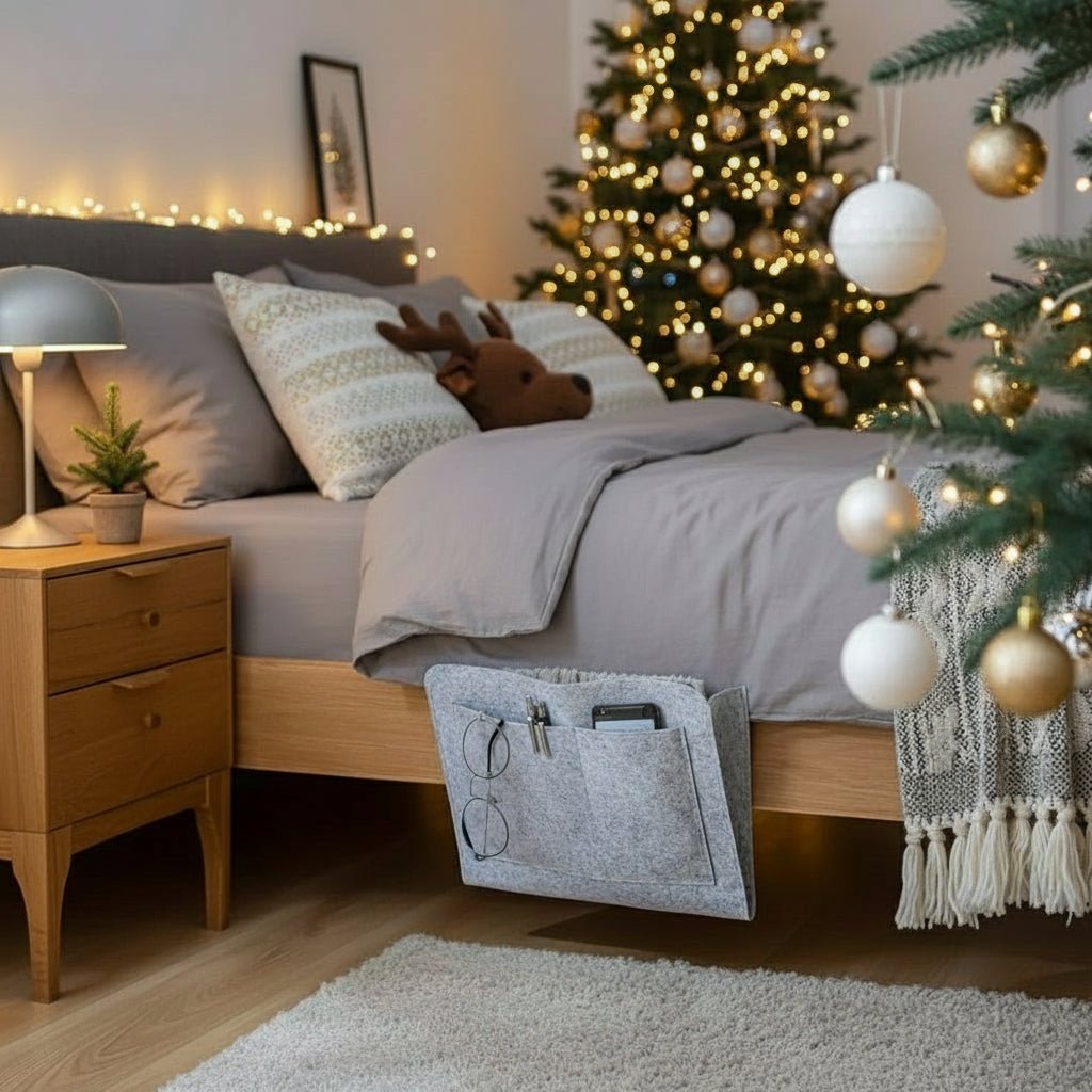 Opbergzak voor Bed – Multifunctionele Organizer – Voor Kussen of Bovenkant Bed