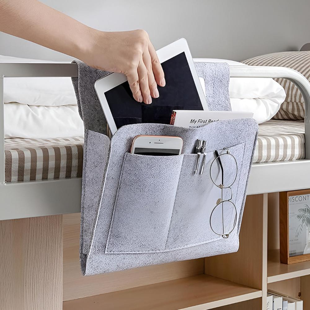 Opbergzak voor Bed – Multifunctionele Organizer – Voor Kussen of Bovenkant Bed
