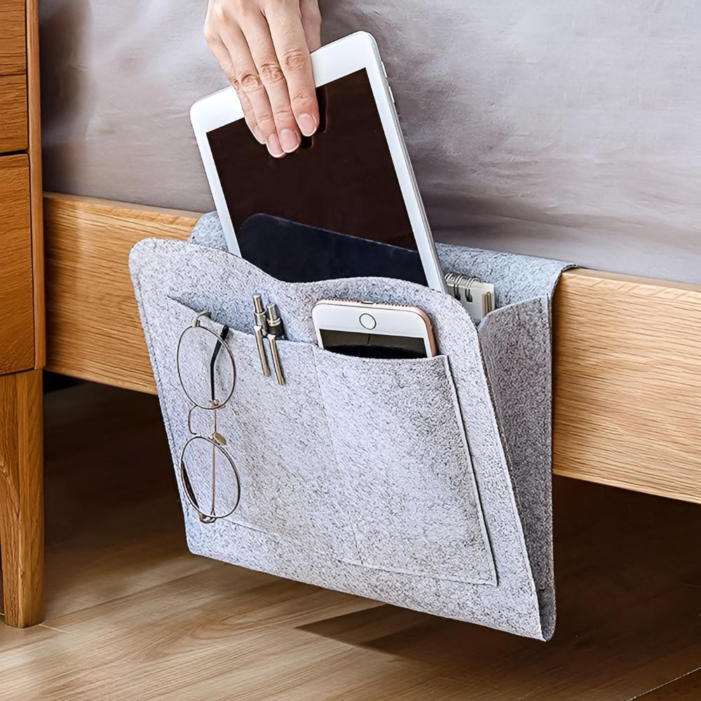 Opbergzak voor Bed – Multifunctionele Organizer – Voor Kussen of Bovenkant Bed