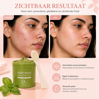 Fittershape Holy Basil Bubble Mask – zuiverend & kalmerend