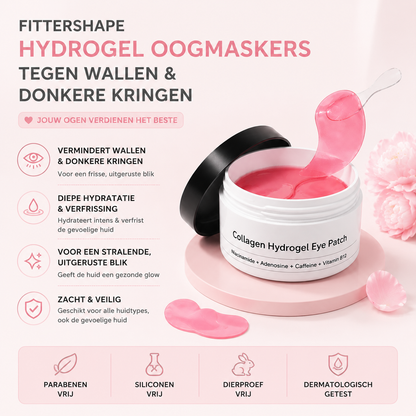 Fittershape Hydrogel Oogmaskers – tegen wallen & donkere kringen