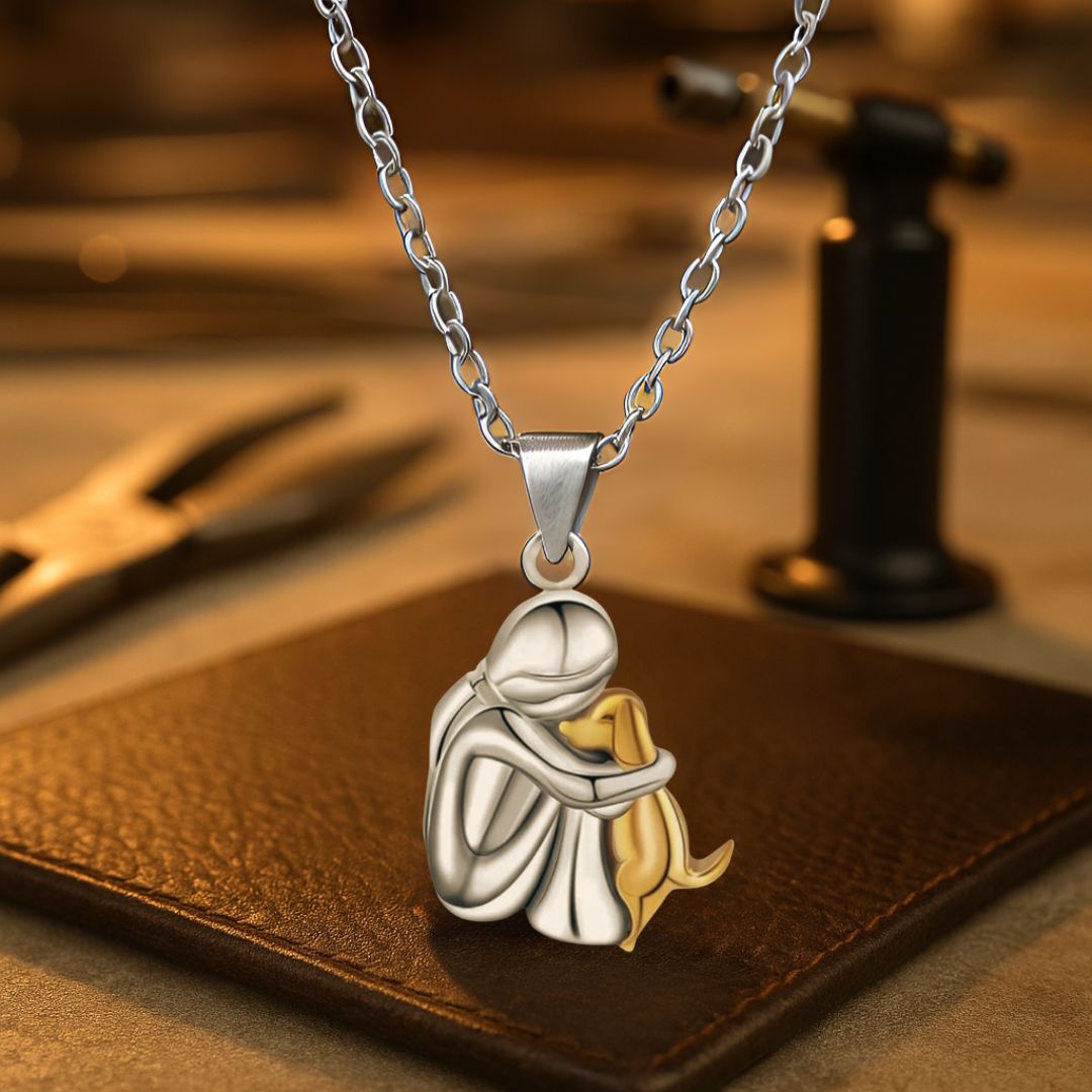 Halsketting – Moeder en Kind – Gouden Accenten – Voor Moeders