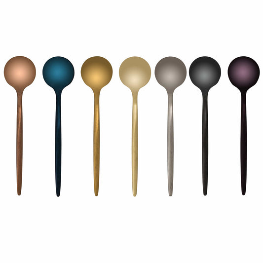 Set van Metallic Lepels – Stijlvol Design – Roestvrij Staal – Voor Koffie en Thee