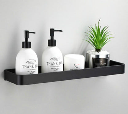 Wandplank – Zwart – Opbergruimte – Voor badkamer & keuken