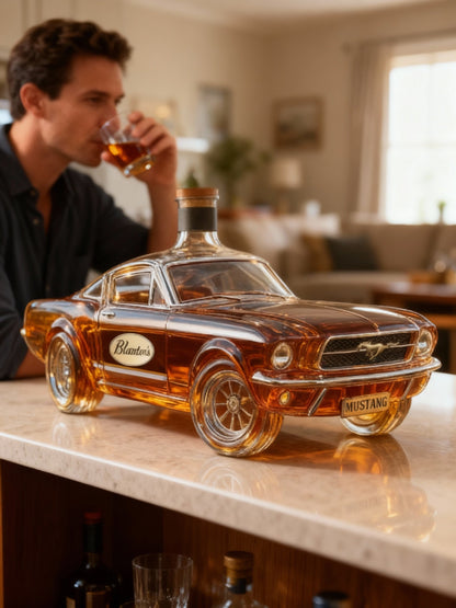 Mustang Whiskey Fles – Uniek design – Robuuste fles – Voor bar en verzamelaars