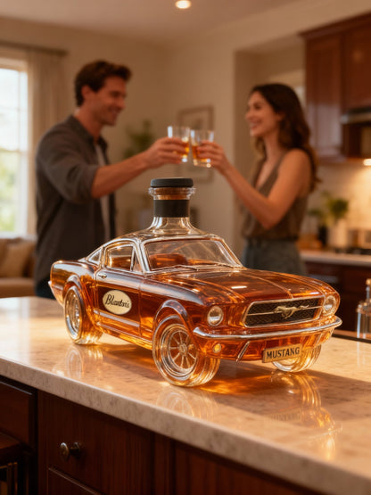 Mustang Whiskey Fles – Uniek design – Robuuste fles – Voor bar en verzamelaars
