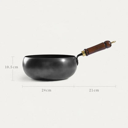 Wokpan – Houten Handvat – Non-stick Coating – Voor Roerbakken en Koken