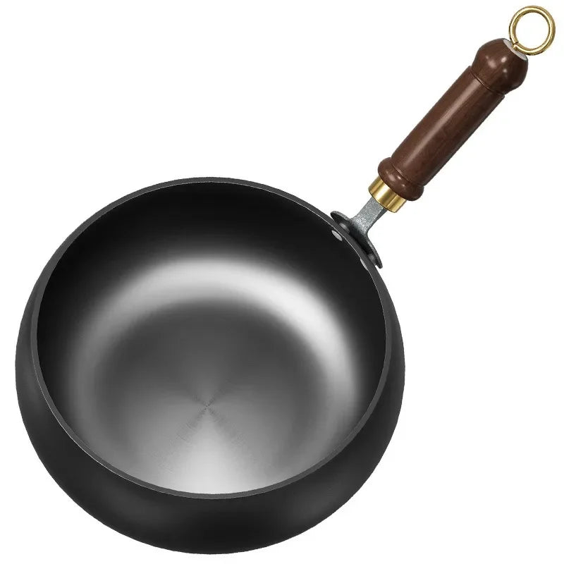 Wokpan – Houten Handvat – Non-stick Coating – Voor Roerbakken en Koken