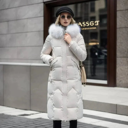 Winterjas voor dames – Gevoerd – Afneembare bontkraag – Voor koud weer