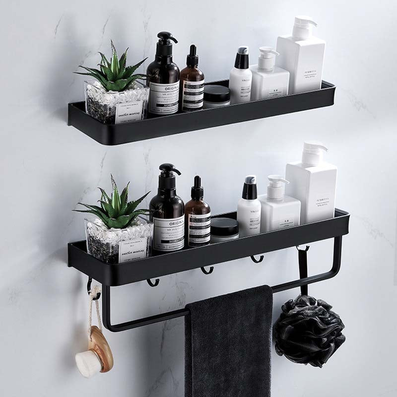 Wandplank – Zwart – Opbergruimte – Voor badkamer & keuken