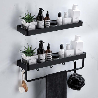 Wandplank – Zwart – Opbergruimte – Voor badkamer & keuken