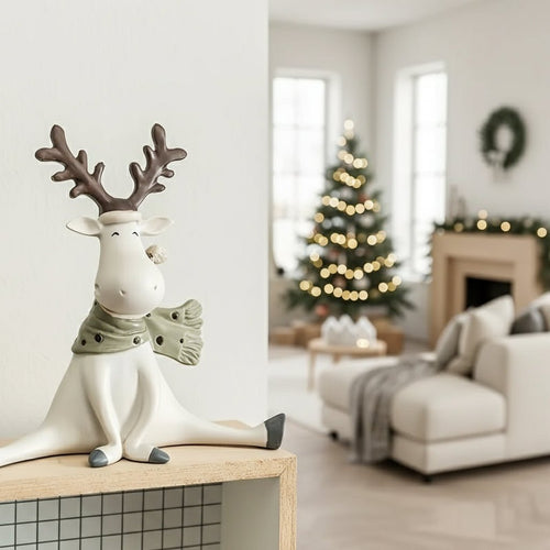Keramische Rendierdecoratie – Feestelijk Ontwerp – Voor Kerst of Interieur