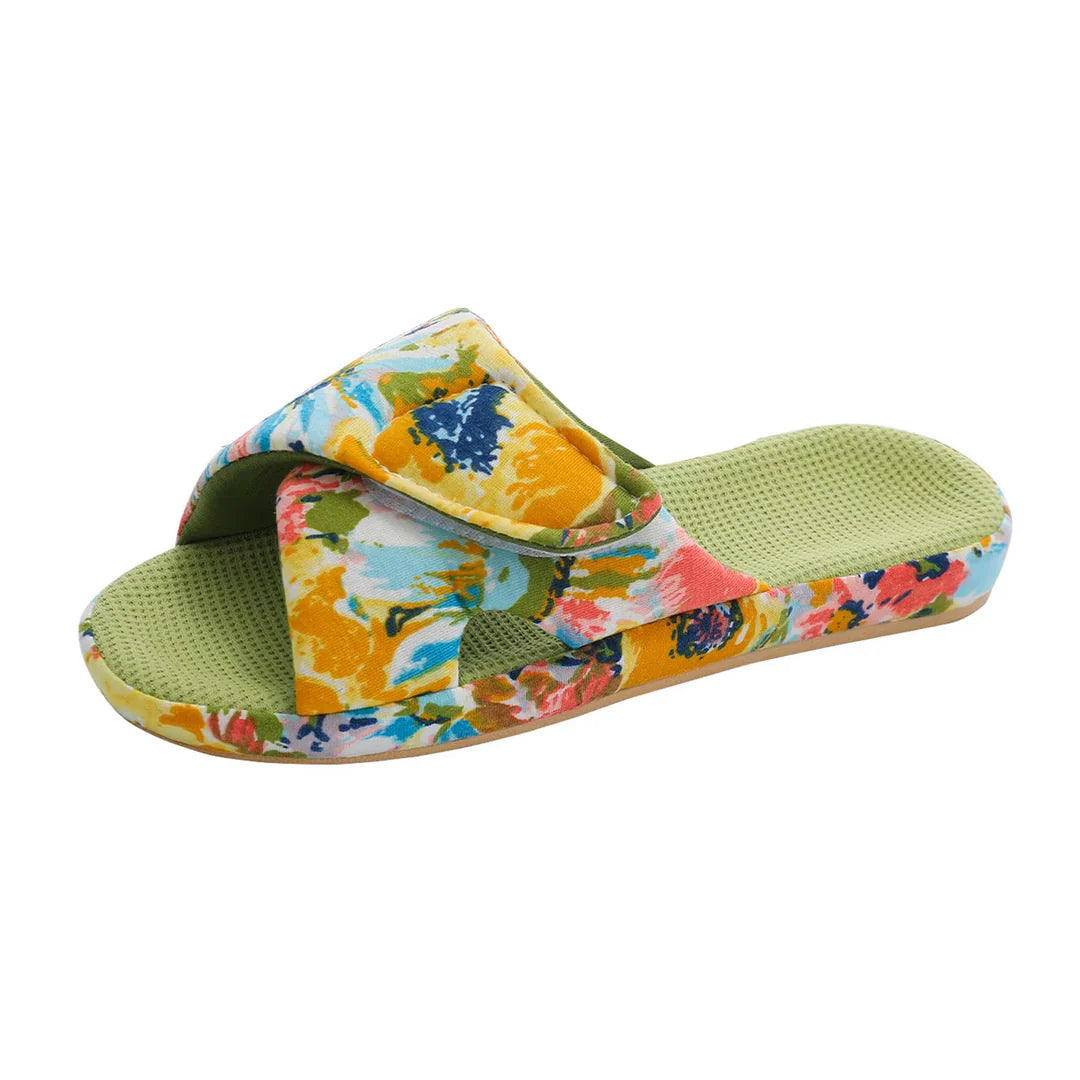 FloralEase Slippers | Orthopedisch Comfort – Voor Thuisgebruik