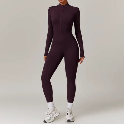 Fitness Jumpsuit – Zip Up – Stretch – Voor Vrouwen