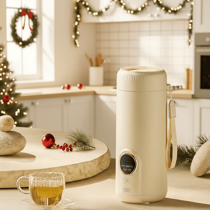 Elektrische Thermosfles – Draagbaar en Stijlvol – Voor Thee of Koffie