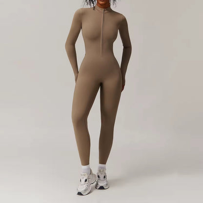 Fitness Jumpsuit – Zip Up – Stretch – Voor Vrouwen