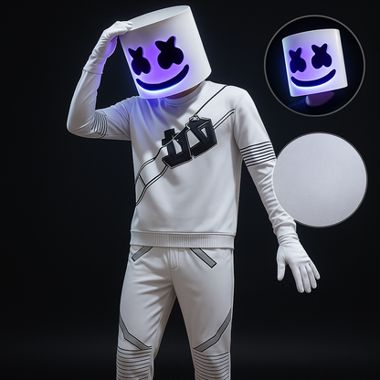 Halloween Kostuum – Hoodie & Broek Set – Verlicht Helm