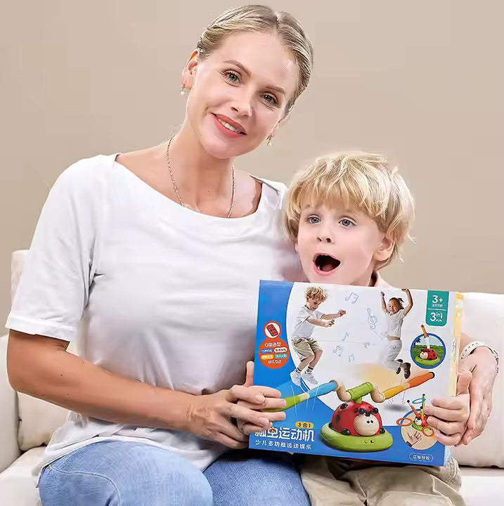 Lieveheersbeestje Speelset – Voor Kinderen – Met Kleurige Ringen en Stokken