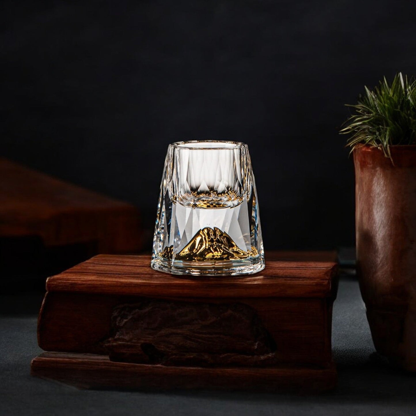 Glazen Whiskey Set – Uniek ontwerp – Voor whiskey en andere dranken – Set van 2