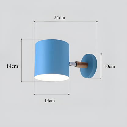 Wandlamp – Minimalistisch ontwerp – Houten accent – Voor slaapkamer