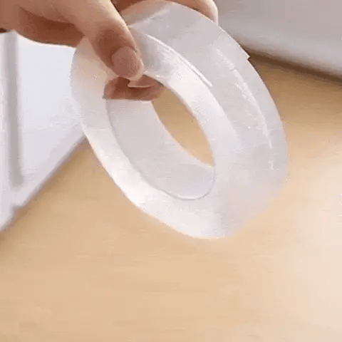 Dubbelzijdig tape – transparant – voor bevestigen en vastzetten – 2 rollen