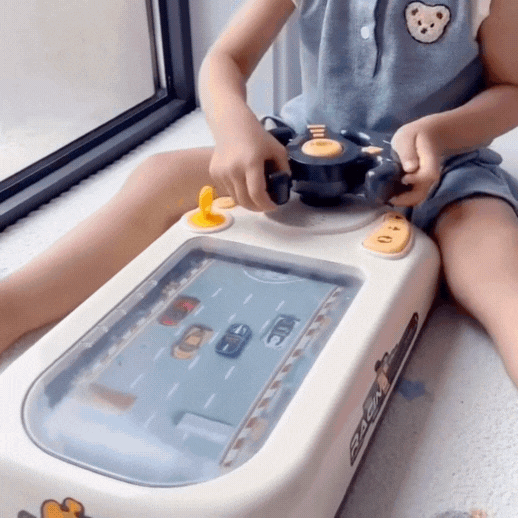 Mini Racebaan – Inclusief Stuurwiel – Voor Kinderen
