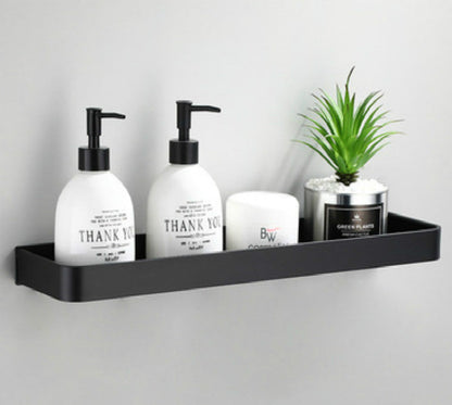 Wandplank – Zwart – Opbergruimte – Voor badkamer & keuken