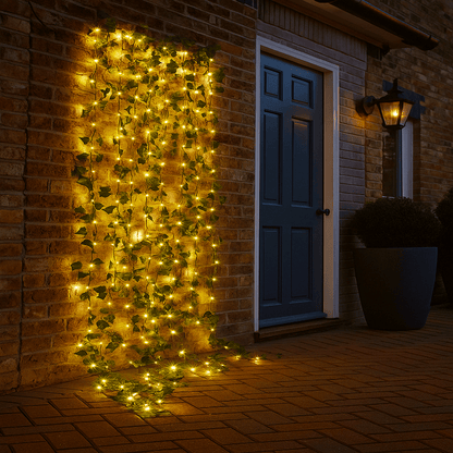 Lichtslinger met Klimop – Warm Witte LED – Voor Tuin en Balkon