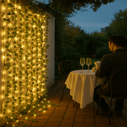 Lichtslinger met Klimop – Warm Witte LED – Voor Tuin en Balkon