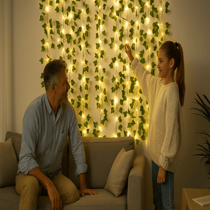 Lichtslinger met Klimop – Warm Witte LED – Voor Tuin en Balkon