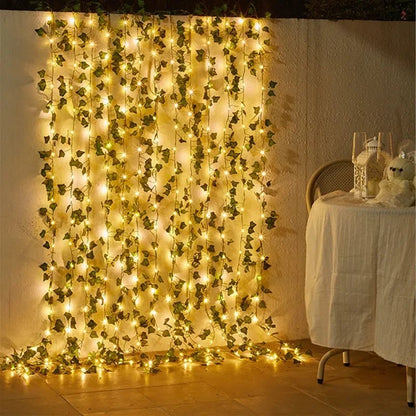 Lichtslinger met Klimop – Warm Witte LED – Voor Tuin en Balkon