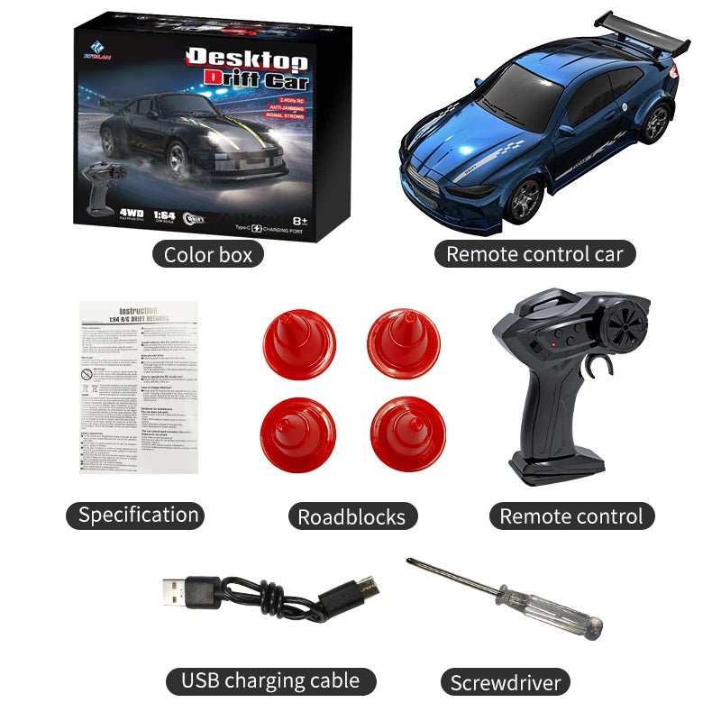 RC Drift Auto – Met Afstandsbediening – Inclusief Roadblocks