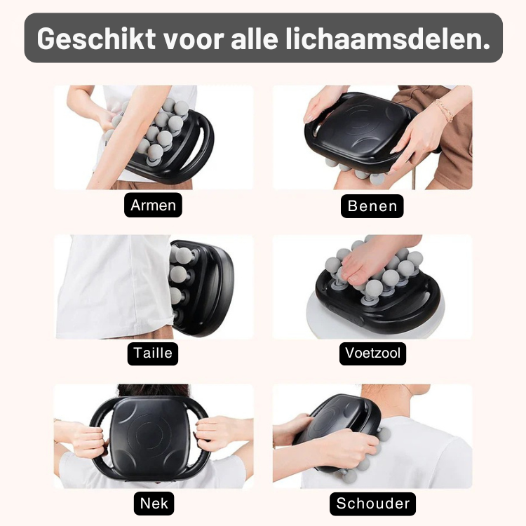 Massageapparaat met 15 Massagekoppen – Verwarming – Voor Rug en Schouders