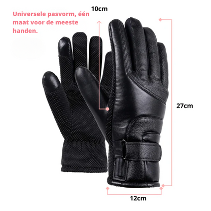 Verwarmde Leren Handschoenen – Elektrische verwarming – Voor koude dagen
