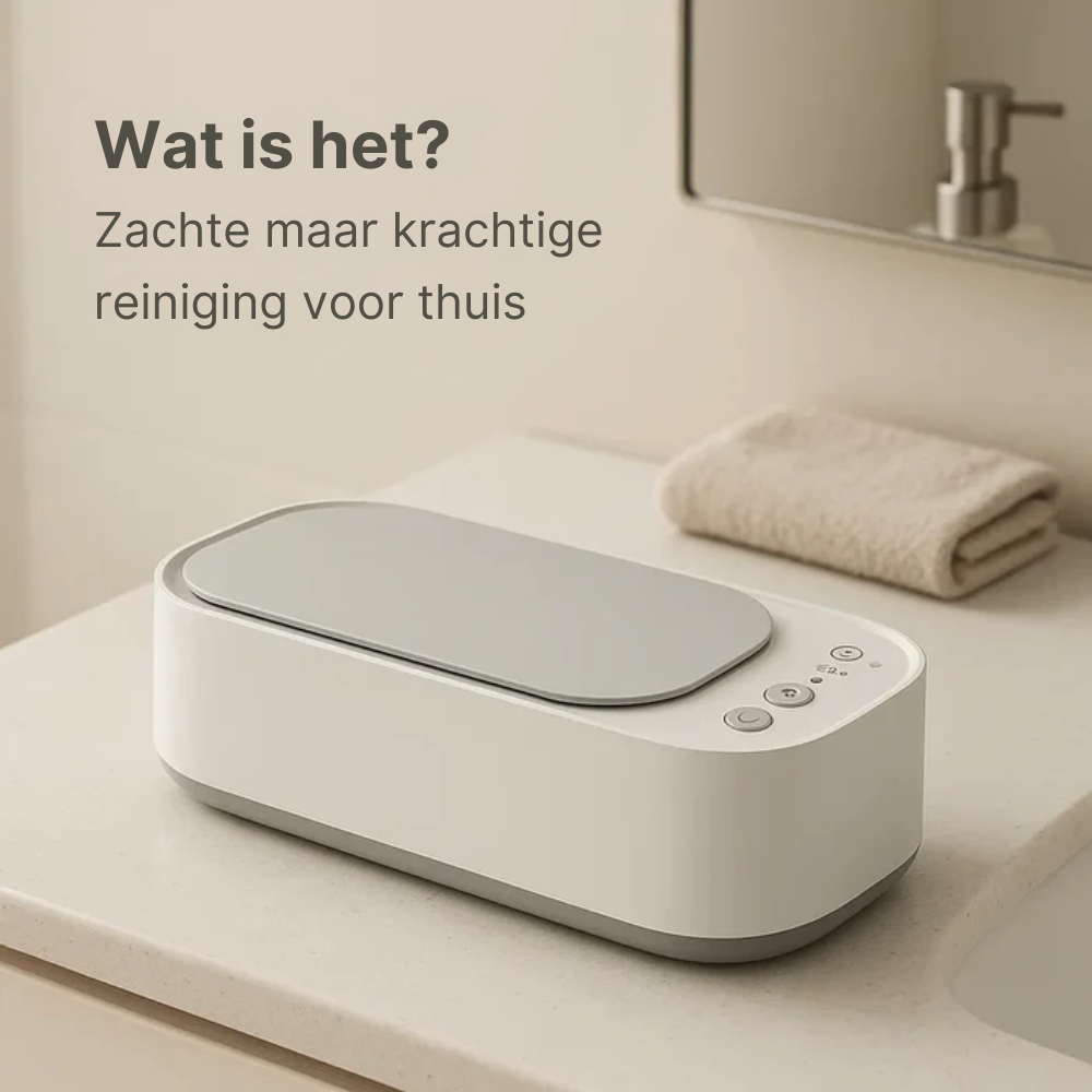 Sieradenreiniger met Ultrasone Technologie – Voor Brillen, Horloges en Protheses