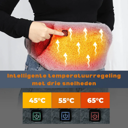 Verwarmingskussen – USB oplaadbaar – Zacht fleece materiaal – Voor buik- en rugpijn