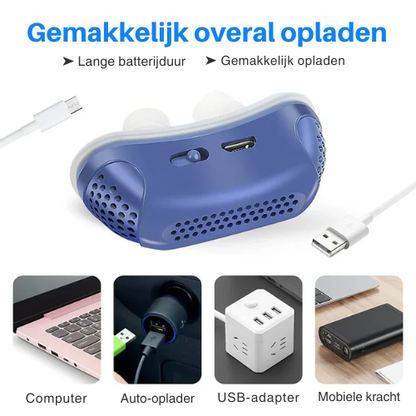 Slaap Snurkstopper – Oplaadbaar – Voor Beter Ademhalen – Voor Snurkers